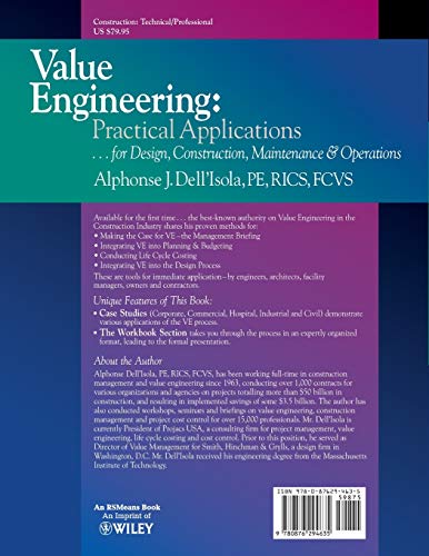 Value Engineering: Practical Applications...for Design, Construction, Maintenance and Operations (RSMeans) image 4