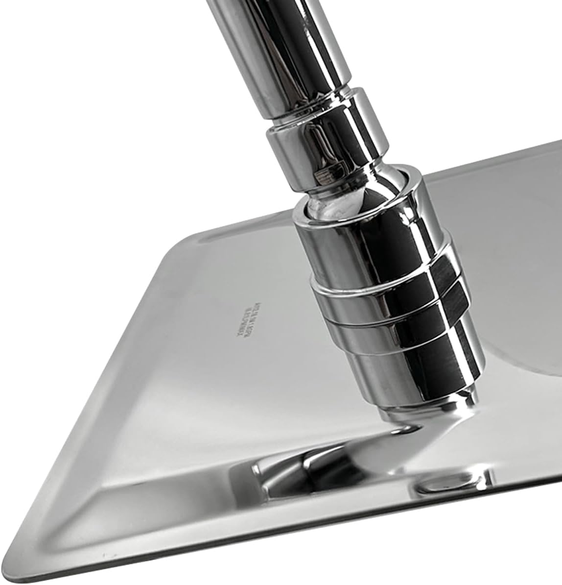 Modern Square Rain Shower System with Pressure-Balanced Mixing Valve – Wall-Mounted Rainfall Shower Head and Single-Handle Control - Brass and stainless steel construction (Chrome)