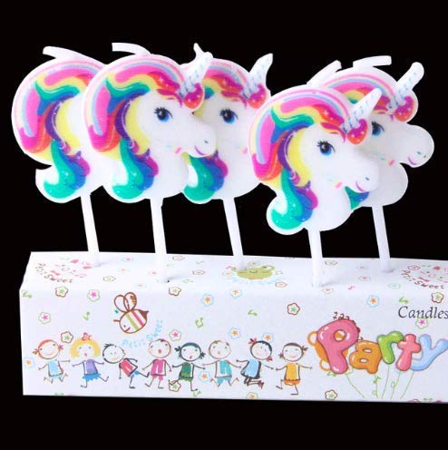 Bougies licorne pour émerveiller les enfants au moment de souffler les bougies
