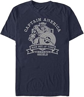 Camiseta de Manga Corta de Lilo and Stich, Color marrón, Azul Claro, XL Unisex Adulto