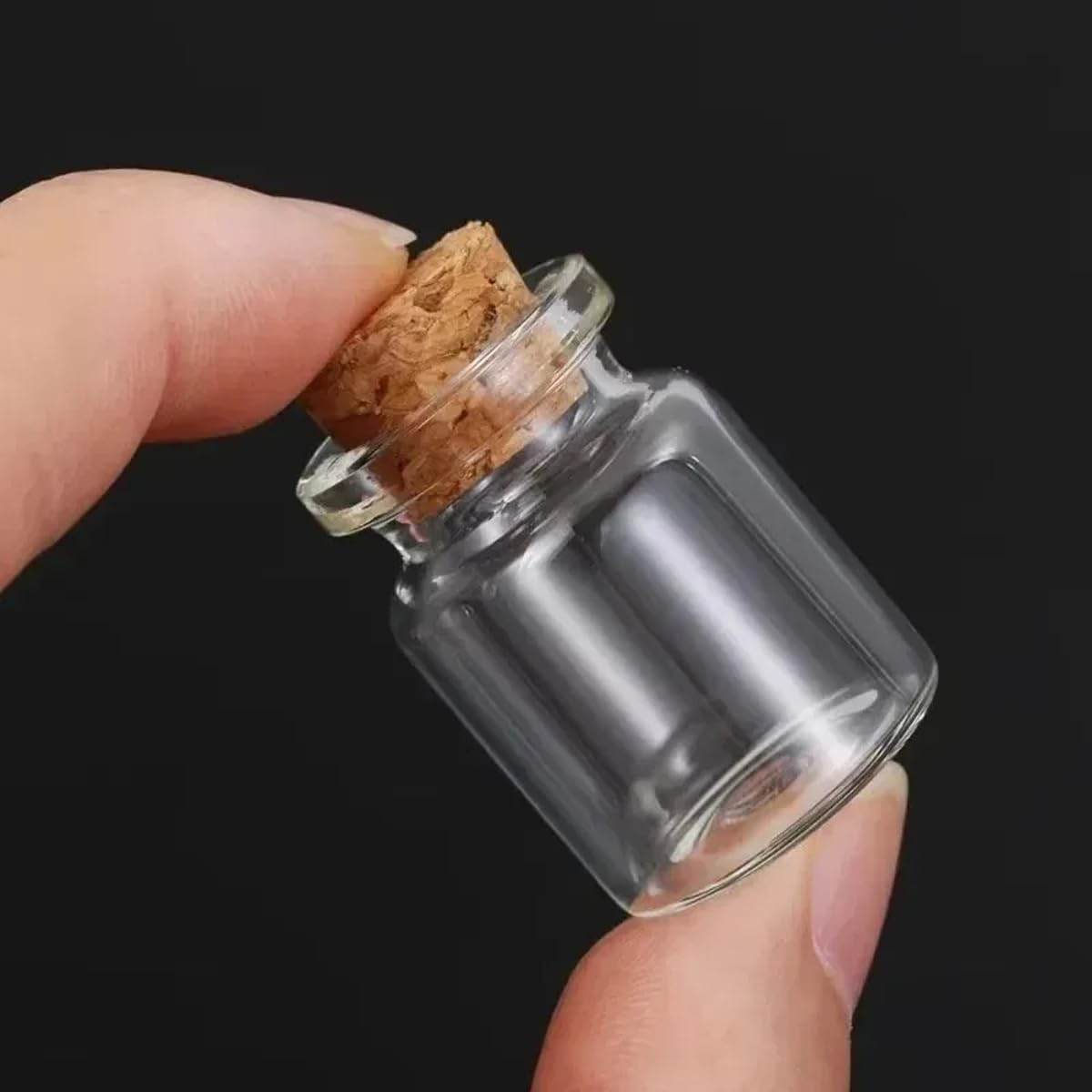 10-200 Stück Mini-Glasfläschchen mit Korken, kleine Fläschchen zur Aufbewahrung von Kunsthandwerk und Gastgeschenken