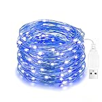 Flaspar – LED Lichterkette USB, 10M 100LED Kupferdraht Lichterkette In