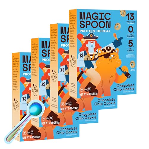 Image of Magic Spoon Chocolate Chip High Protein Cereal - Keto, Gluten Free, 4 Pack