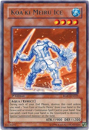 Amazon.com: Yu-Gi-Oh! - Koa'ki Meiru Ice (RGBT-EN025) - Raging Battle - 1st  Edition
