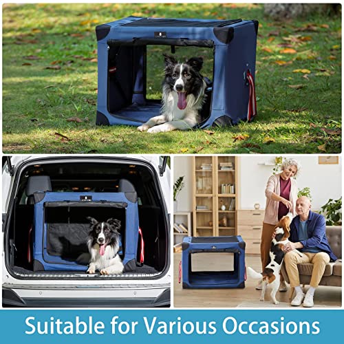 LATGLEND Collapsible Dog Crate Portable and Travel Friendly Soft-Sided Fabric Most Compact, Medium-25.6Inx17.7InWx17.7In… - Image 5