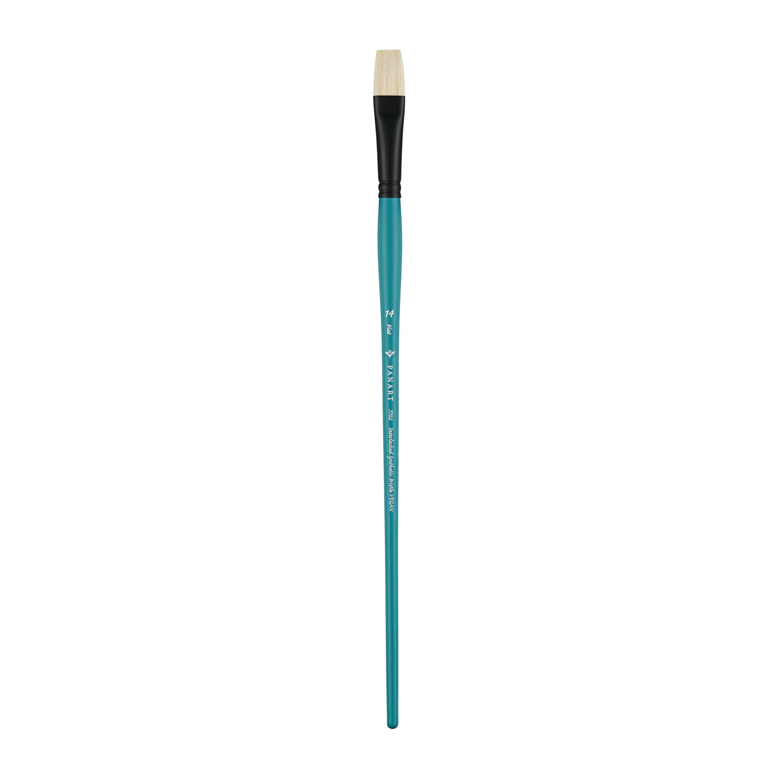 Pan Art Bristle Flat No. 14, Detail & Wash Brush for Oil Paints