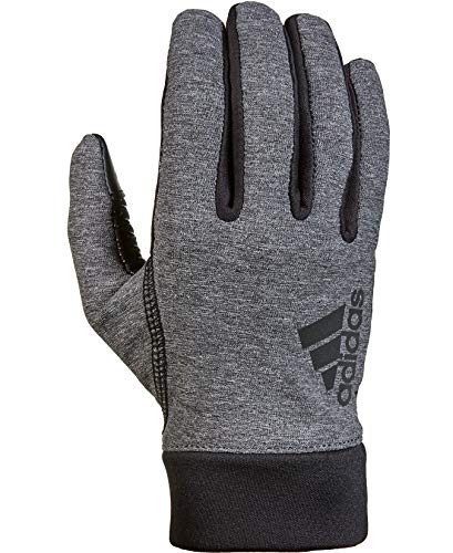 adidas Sevorn Running Gloves, Heather Gray - Medium/Large