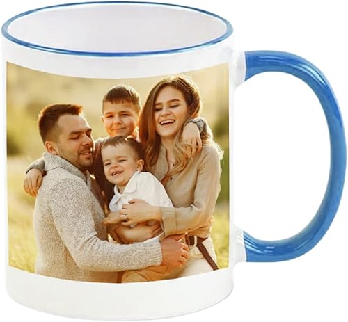 Miniatura 62 de Taza de café personalizada, regalo personalizado, taza de cerámica con foto, imágenes o texto, novedad de tazas personalizadas, perfecta para Borde
