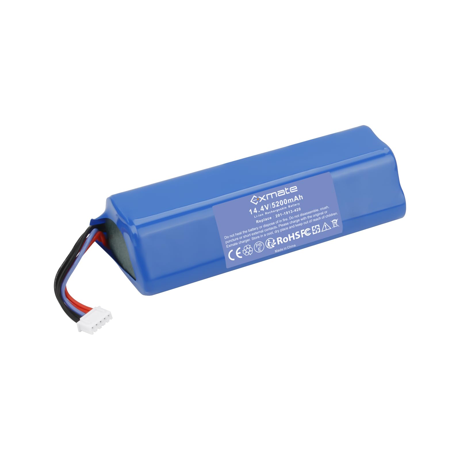 Exmate Akumulator litowo-jonowy 14,4 V 5200 mAh, zamiennik do Ecovacs Deebot Ozmo 950 DX9G, Deebot Ozmo 920, Deebot T8, T8+, Ecovacs Deebot N8, N8+, N8 Pro, N8 Pro+, N5, Home Cleaner robot domowy