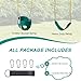 Ktaxon Toddler Bucket Swing Seat Set Combo, Kids High Back Full Buckets and Heavy Duty Swings Seat W/Coated Chains, Tree Straps & Lock Snap Hooks for Outdoor Backyard (Green+Two)
