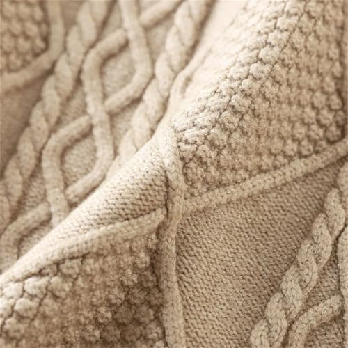 ERFMFKL Women Solid Thick Knitted Slim Skirt Casual Elastic High Waist Straight Mid-Length Skirts4