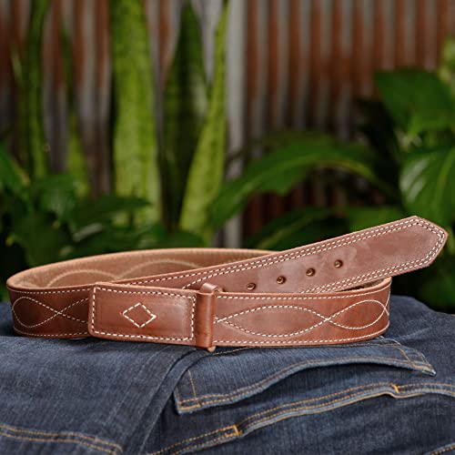 Bullhide Belts Mens Buckleless Leather Belt for Work, Casual, Dress, 1.50" Wide2