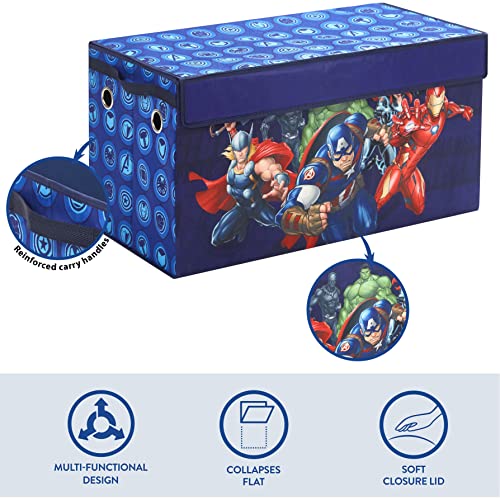 Coffre de rangement durable Avengers avec couvercle rigide pour chambre - 4