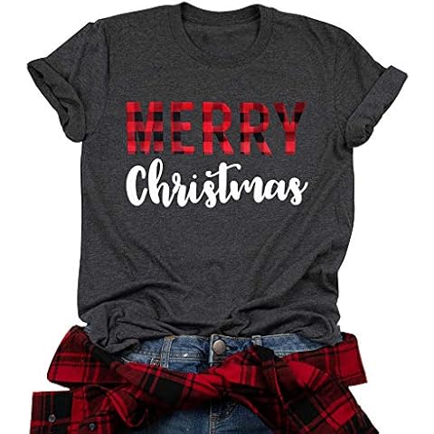 tiorhooe Merry Christmas T-Shirts for Women Cover