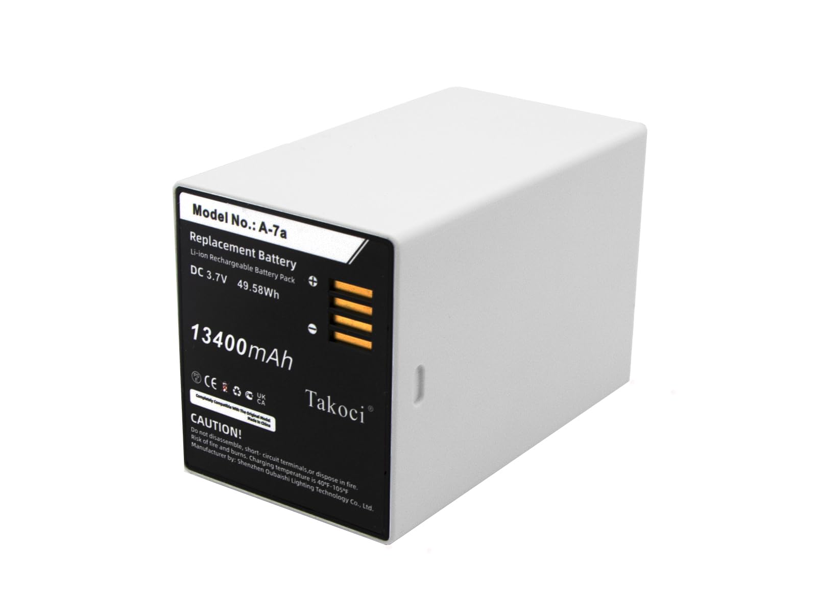 Sabuly 3.7V High-Performance Replacement Battery For Arlo Pro 4 XL HDR FB1001 With A-14 308-50019-01 A-7a/10400mAh