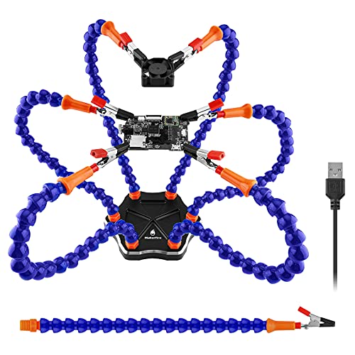 Helfende Hand Lötstation Flexible dritte Hände Lötwerkzeug-Kit 3. Arme Klemme Leiterplattenhalter Zubehör Cover