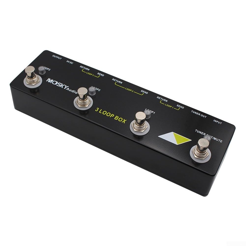 Pédale d'effet boucle de guitare pour Mosky Audio 3 Loop Box Pédale d'effet boucle Pédale d'effet Looper Pédale de rechange