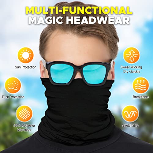 Image of JOEYOUNG Headwear, Bandana, Neck Gaiter Head Wrap Headband Balaclava Magic Scarf