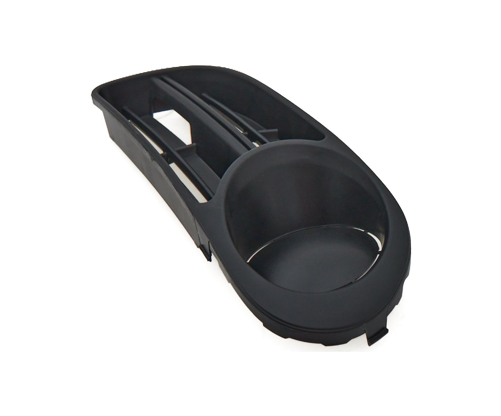 carro Rejilla de parachoques Izquierda Negro 6Y0807367B adecuado para SKODA FABIA 2004-2007 Sin orificio para faros antiniebla, color negro