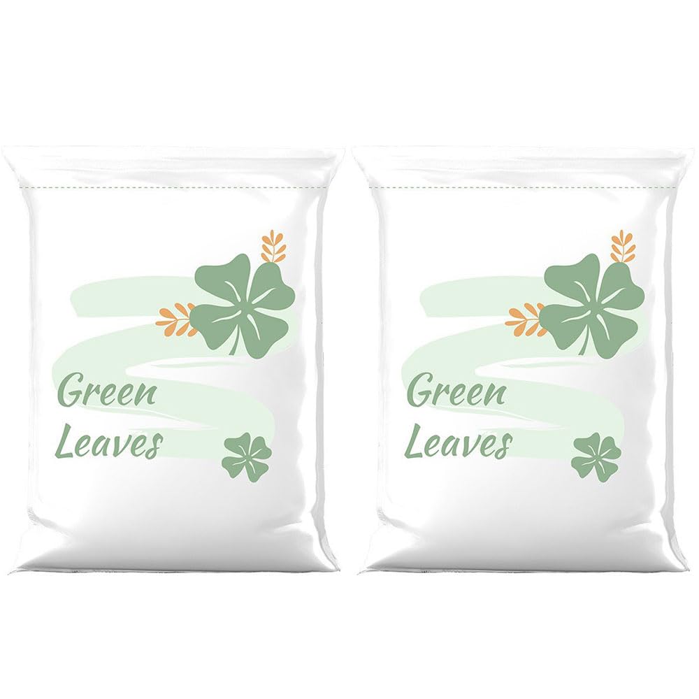 JINXUANXUDYL 2 Pcs Vacuum Compression Storage Bags for Clothes, Bedding & More - PA+PE Material, Zipper Closure, White