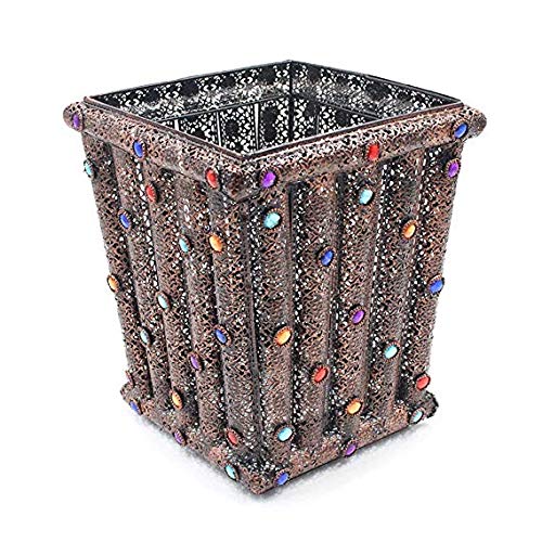 Corbeille à papier tissé main, l'élégance classique pour sublimer votre chambre