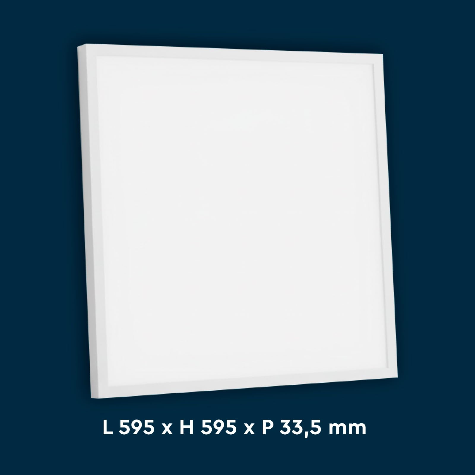 6 Pannelli LED 60x60 36W Quadrati a Superficie e Incasso 4320 lumen con Driver - Luce Fredda 6500K - Plafoniera da Ufficio Lampada da Soffitto per Controsoffitti Modulari ad Alta Luminosità 120 lm/W