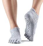 ToeSox Women's Low Rise Full Toe Grip Non-Slip for Ballet, Yoga, Pilates, Barre Toe Socks