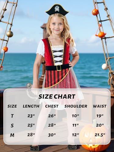 Disfraz pirata para niñas Halloween miniatura 5