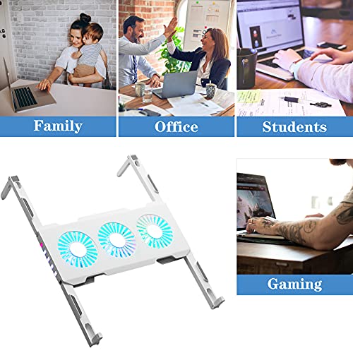 Aizami-Laptop-Cooling-Pad-for-Desk-3-Cooling-Fans-RGB-Foldable-Ergonomic-Stands-Laptop-Cooling-Stand-Suitable-for-11-157-Laptop-Laptop-Fan-Cooling-Pad-for-Home-Office-Work
