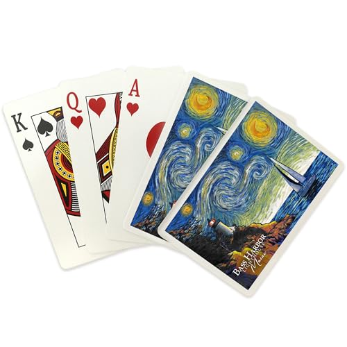 Lantern Press Maine Starry Night Baraja 52 cartas póker miniatura 2