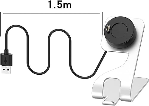 Miniatura 3 de Cargador compatible con Garmin Venu 33S, para Vivoactive 54, Forerunner 745945935, para Fenix 77S7X7 Pro7X Pro Smart Watch Soporte de carga de metal