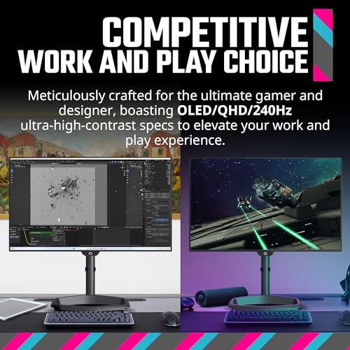 Image of Cooler Master Tempest GZ2711 27 inch OLED 2K 144Hz|240Hz QHD 2560 x 1440 PC Monitor, 0.03ms (MPRT), HDR10, DCR, FreeSync Premium, DP1.4 * 2, HDMI 2.1 * 2, USB B*1, USB A*2, USB C*1