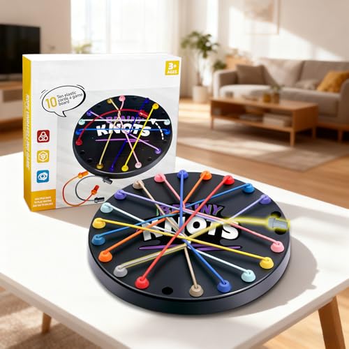 Brainy Knots Spiel Rope Herausforderungs Rätsel Knobelspiele mit Seil Logik Strategiespiel Logik Spiele Knot für Kinder ab 8, Familienspiele 2 bis 4 Spieler