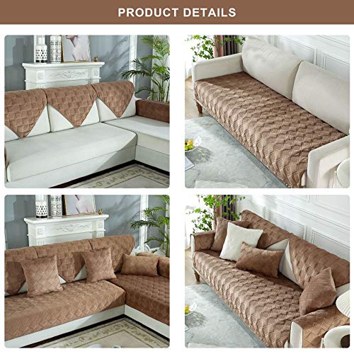 image for OstepDecor Couch Cover, Sofa Cover, Quilted Sectional Couch Covers, Ve