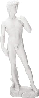 Michelangelo`s `David` Statue Marble White Finish