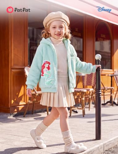 Image of Disney Girl /Boy Fleece Jacket Zipper Sherpa Fuzzy Hoodie Winter Coat 2-13Y