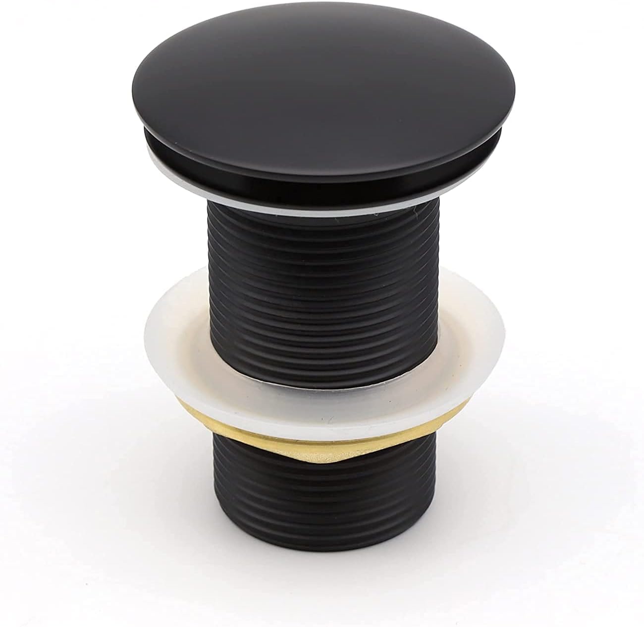 KKD® Heavy Quality Brass Pop Up Full Thread Waste Coupling 32 MM (5", Black)