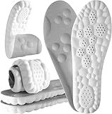 4D Cloud Steppers Insoles for Men Women - Memory Foam...