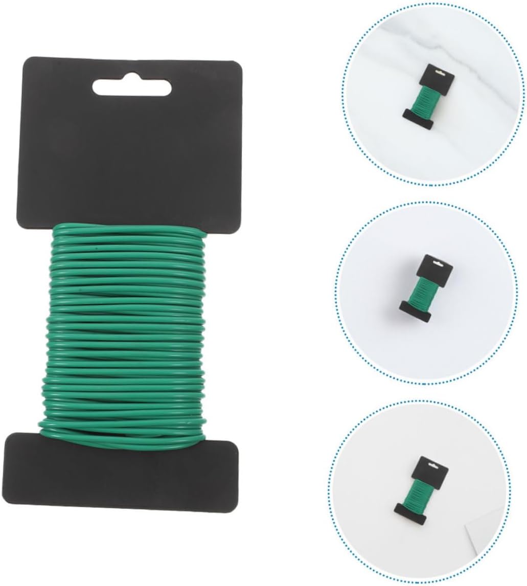BESPORTBLE Soft Garden Plant Ties for Climbing Plants 2.5mm x 10m Green Flexible Ties for Indoor and Outdoor Use for Supporting Tomatoes Vegetables and Flowers