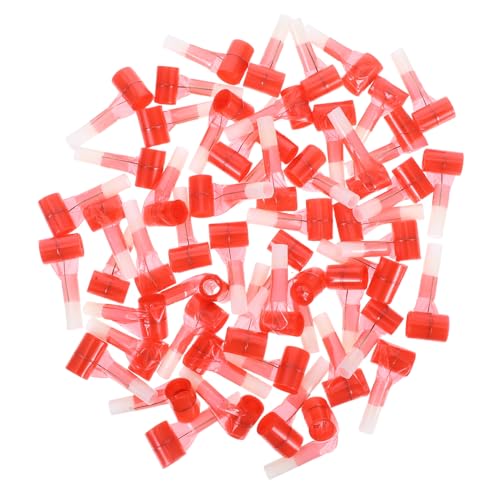 CORHAD 50pcs Tongue Sticking Accessories Whistle Party Horns New Years Eve Party Blowers Birthday Party Noisemaker Noisemakers Blowouts Whistle Novelty Funny Red Plastic