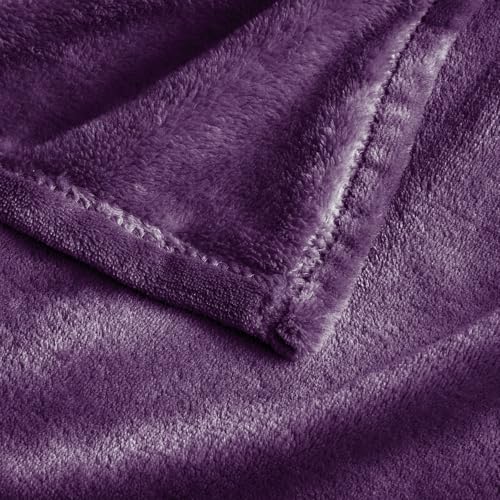 Image of BEDELITE Big Fleece Blanket - 120 inch x 120 inch (10' x 10'), Super Soft Fluffy Fuzzy Oversized King Blanket for Bed, Couch, Sofa, Camping,Fits Whole Family,Purple