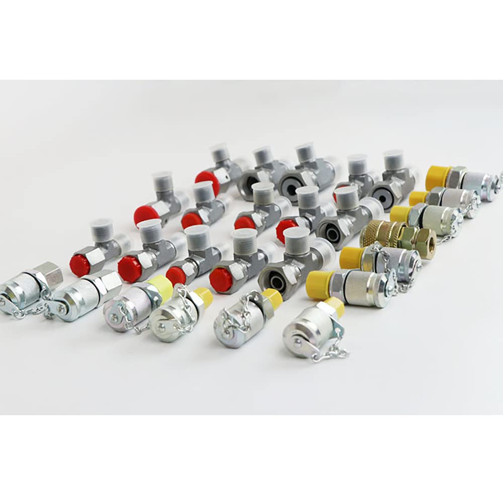 Pneumatische Armaturen, Druckprobe Armaturen, 25 teilige Schlauch-Schnellkupplungen, 3 Wege Armaturen, Druckprüfadapter für Schnellkupplungsluftleitungen/Luftwerkzeuge