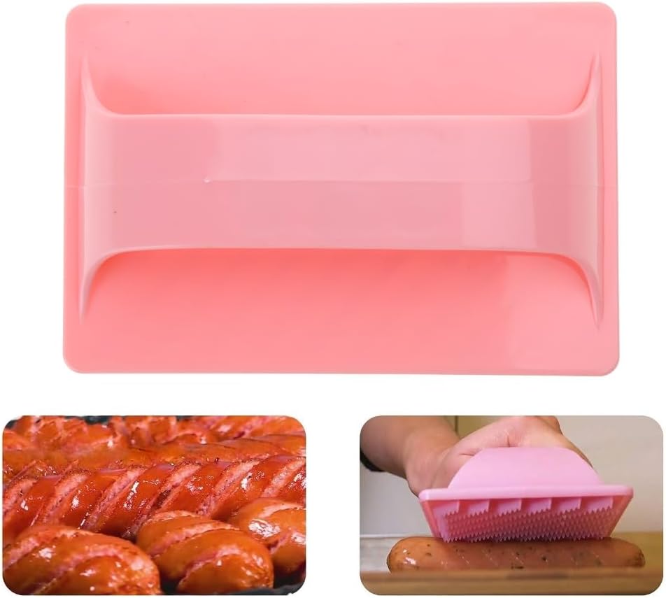 Plastic Hot Dog Slicing Tools Hot Dog Cutter Plastic Material Sausage Slicers for Baebecue Outdoor Camping Grilling