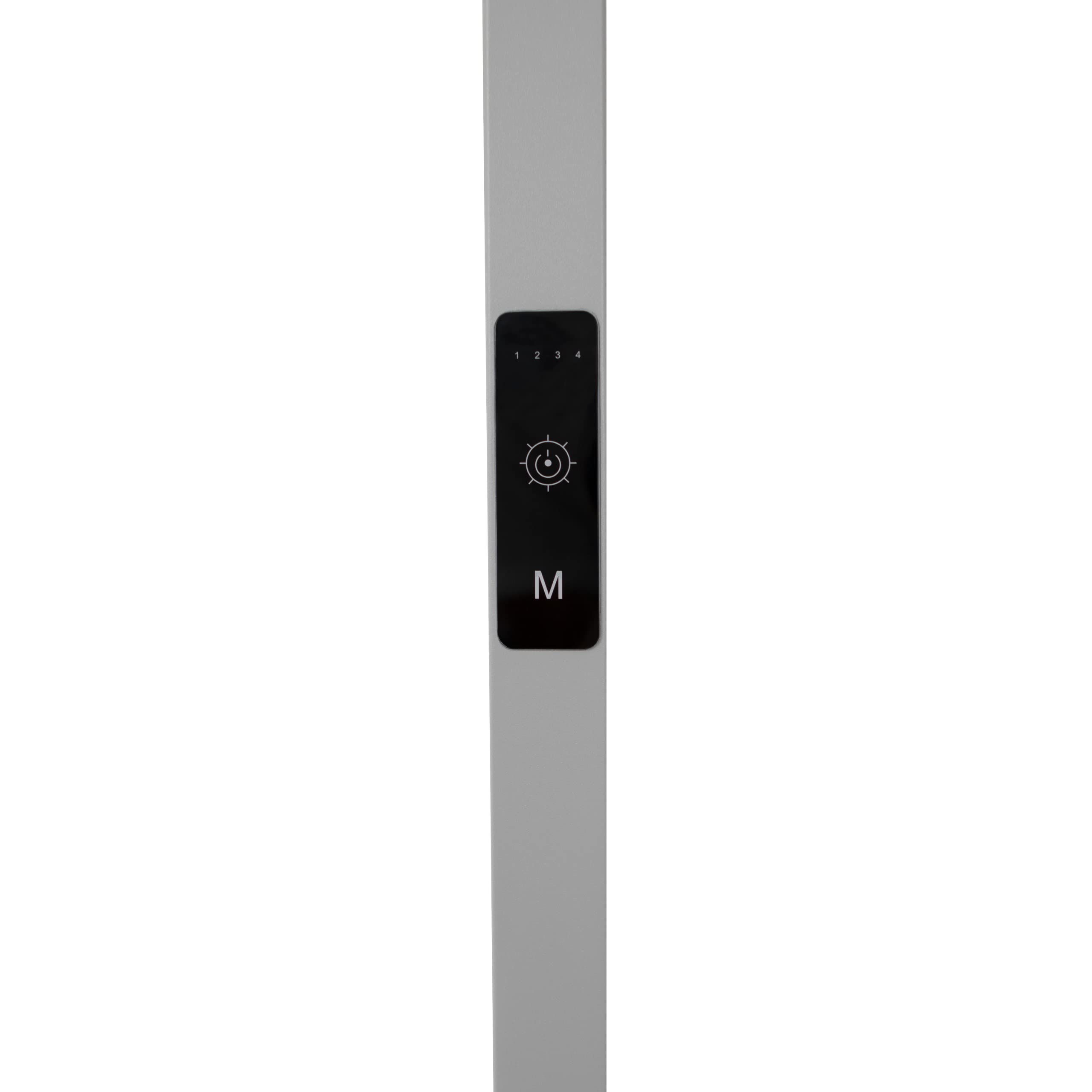 LED Büro Lampe | Smart-Pro | Moderne Stehlampe mit Bewegungsmelder Tageslichtsensor dimmbar per Touch Display, 7.800lm neutralweiß Office Leuchte