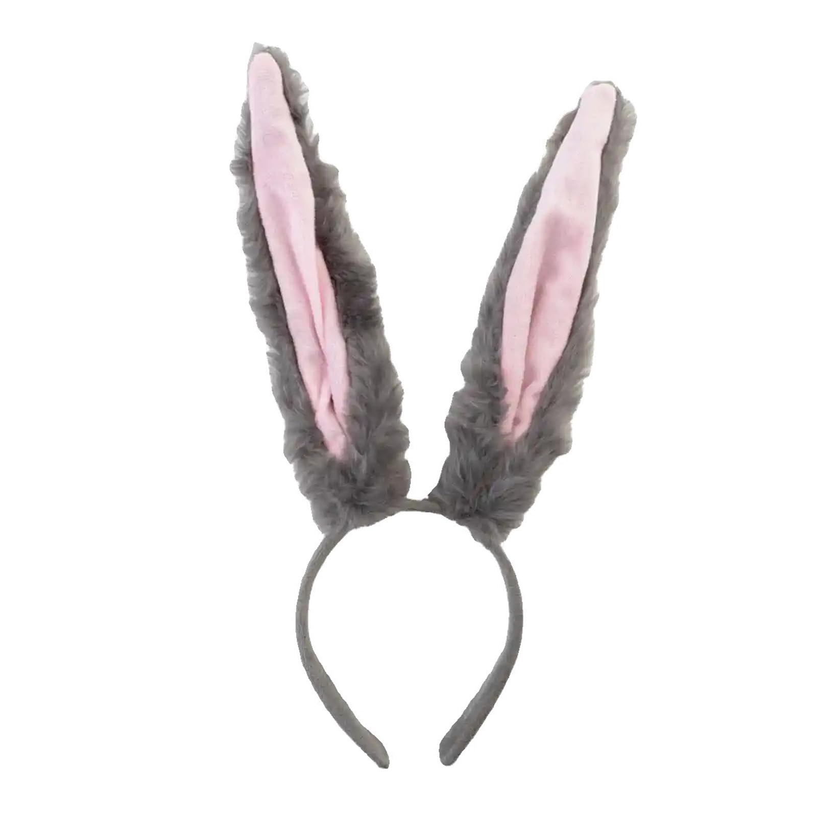 Ksikdeg Adorkable Headband Cartoon Rabbits Hair Hoop Eye-catching Headpiece Headwear For Halloween Cosplay Role Play
