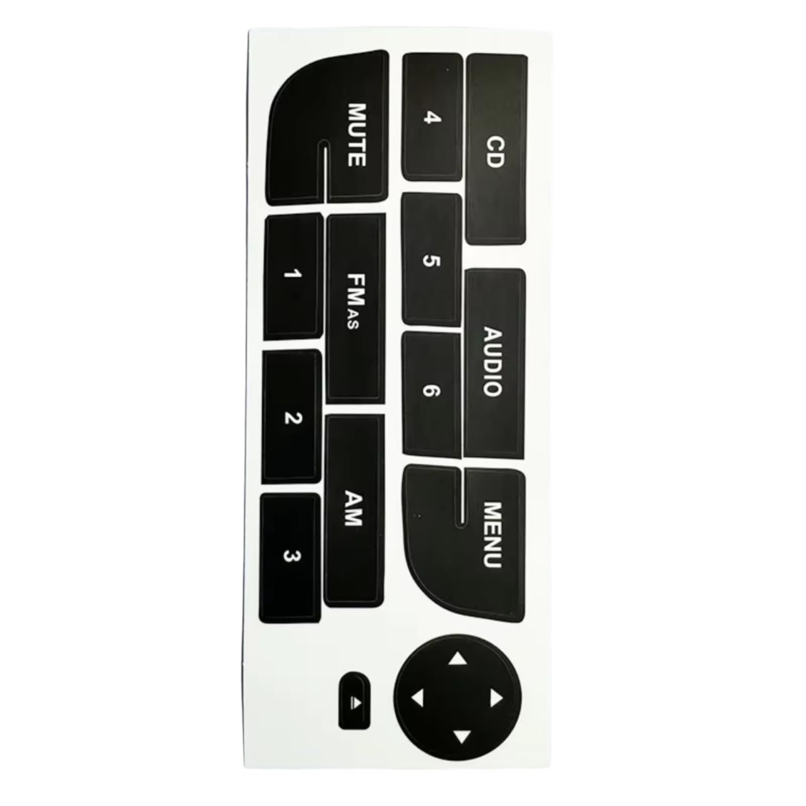 Car Button Stick Compatible with Fiat for Grand for Punto Car Stickers Stickers Decals of Radio Stereo Worn Peeling Button Repair Decals Stickers