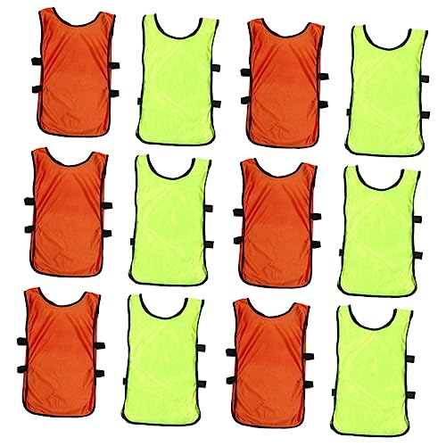 NAMOARLY Convenient Sports Vest Set 12pcs Boys and Girls Vest Training Soccer Pinnies