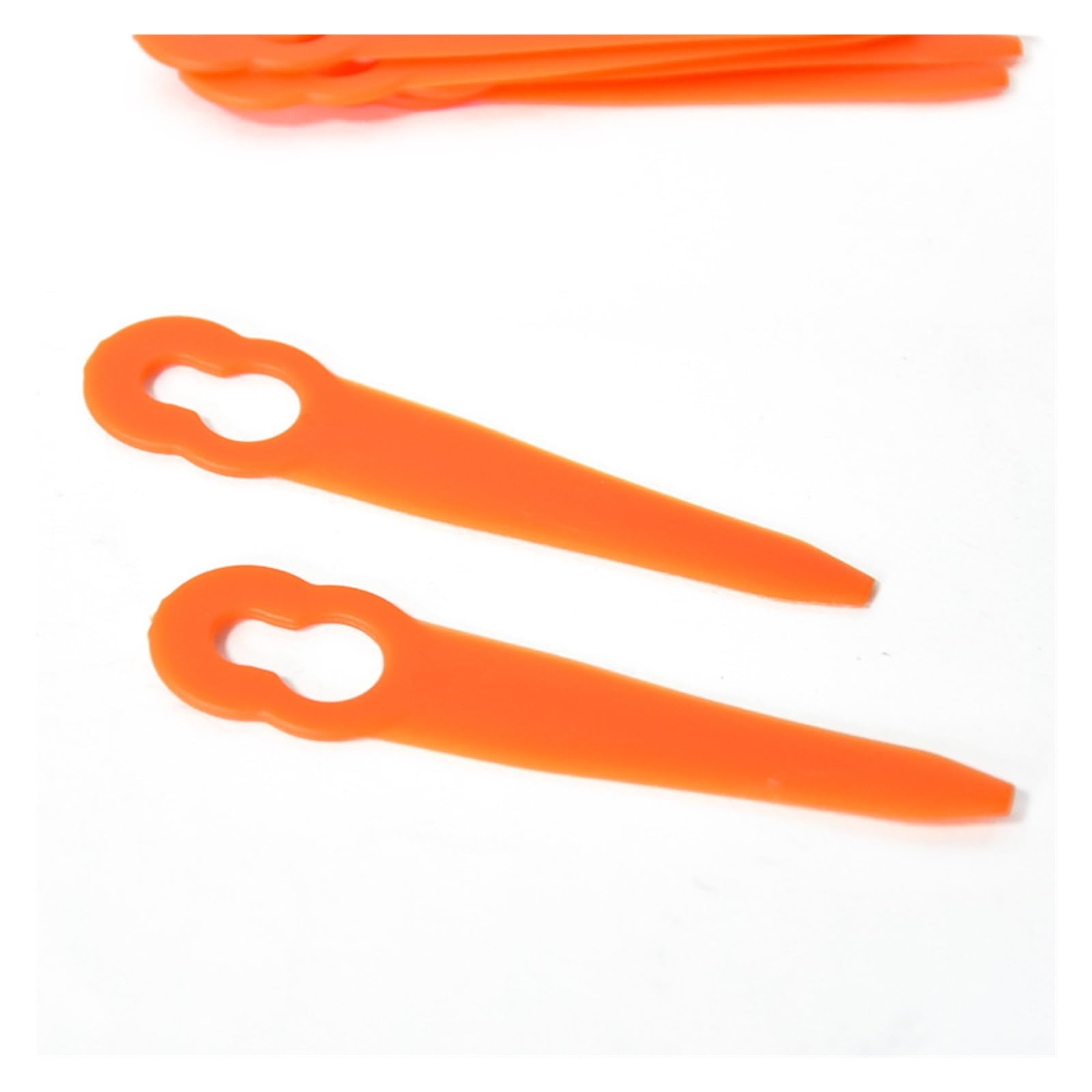 Genérico Cortacésped Universal L90 de 30/80 Uds., Cortador de Cuchillas de plástico, Juego de Cuchillas de plástico, Accesorio for cortacésped Robot antirotura de Alta dureza(L90 Red,80pcs)