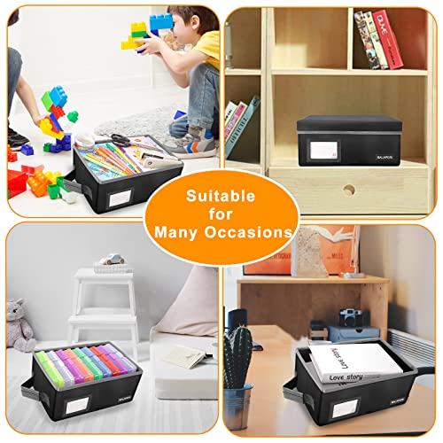 Photo Storage Boxes For 4X6 Pictures (Box Only)- Holds Up To 9 4" X 6" Photo Cases, Fireproof 4X6 Photo Storage Box With Lid, Portable Photo Boxes Storage With Handle, Collapsible Photo Organizers And Storage Case #TOP3