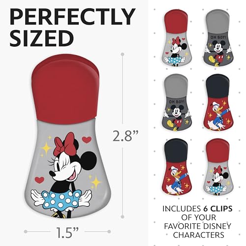 Image of Disney Mickey & Friends Magnetic Chip Clips, Set of 6